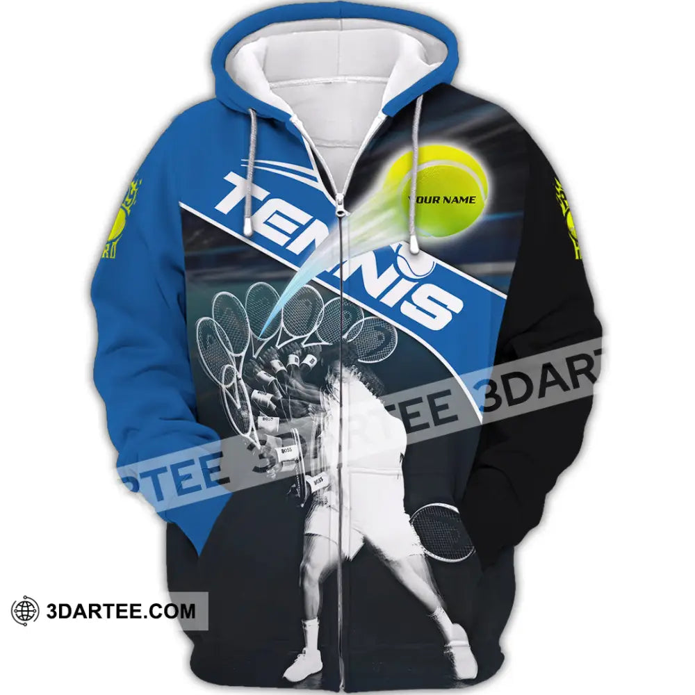 Unisex Shirt - Custom Tennis 3D Shirt Zipper Hoodie / S T-shirt