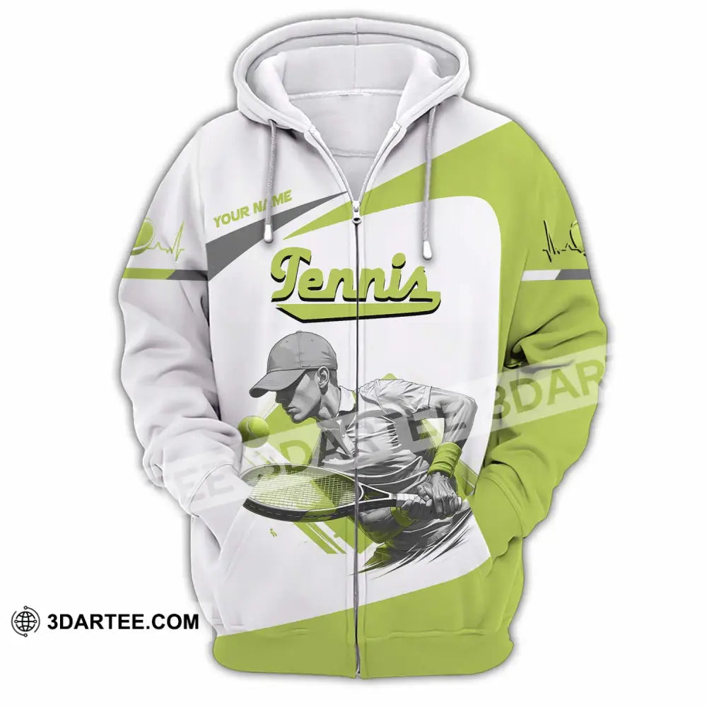 Unisex Shirt - Custom Tennis 3D Shirt Zipper Hoodie / S T-shirt
