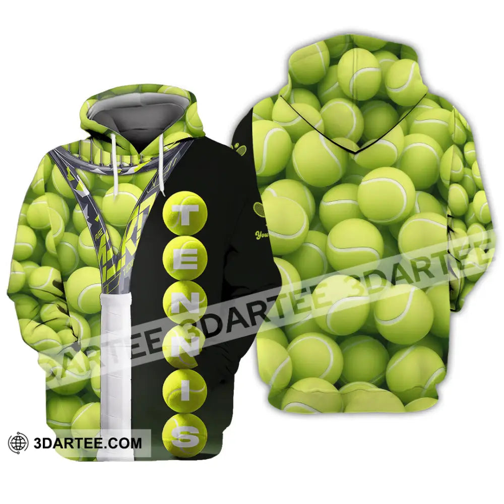 Unisex Shirt - Custom Tennis Ball Tennis Player Sport Shirt Hoodie / S T-shirt