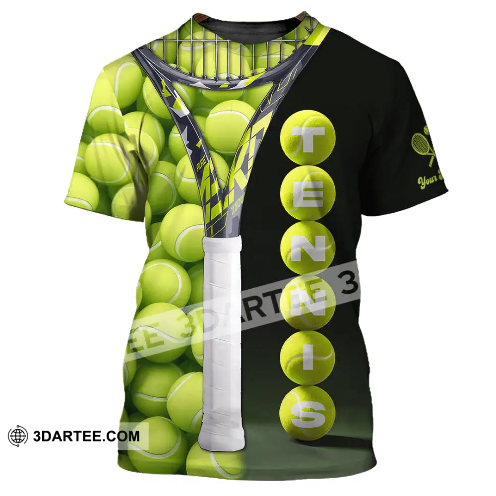 Unisex Shirt - Custom Tennis Ball Tennis Player Sport Shirt T-Shirt / S T-shirt