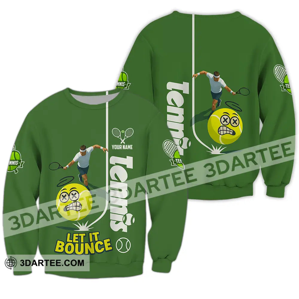 Unisex Shirt - Custom Tennis Let It Bounce Shirt Long Sleeve / S T-shirt