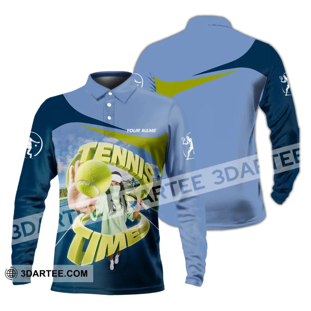 Unisex Shirt - Custom Tennis Shirt - Long Sleeve Polo / S - T-shirt