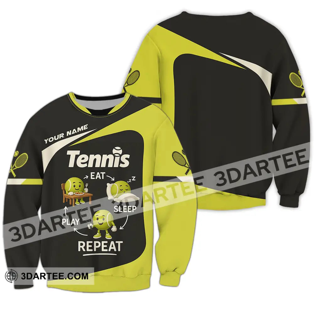 Unisex Shirt - Custom Tennis Shirt Long Sleeve / S T-shirt