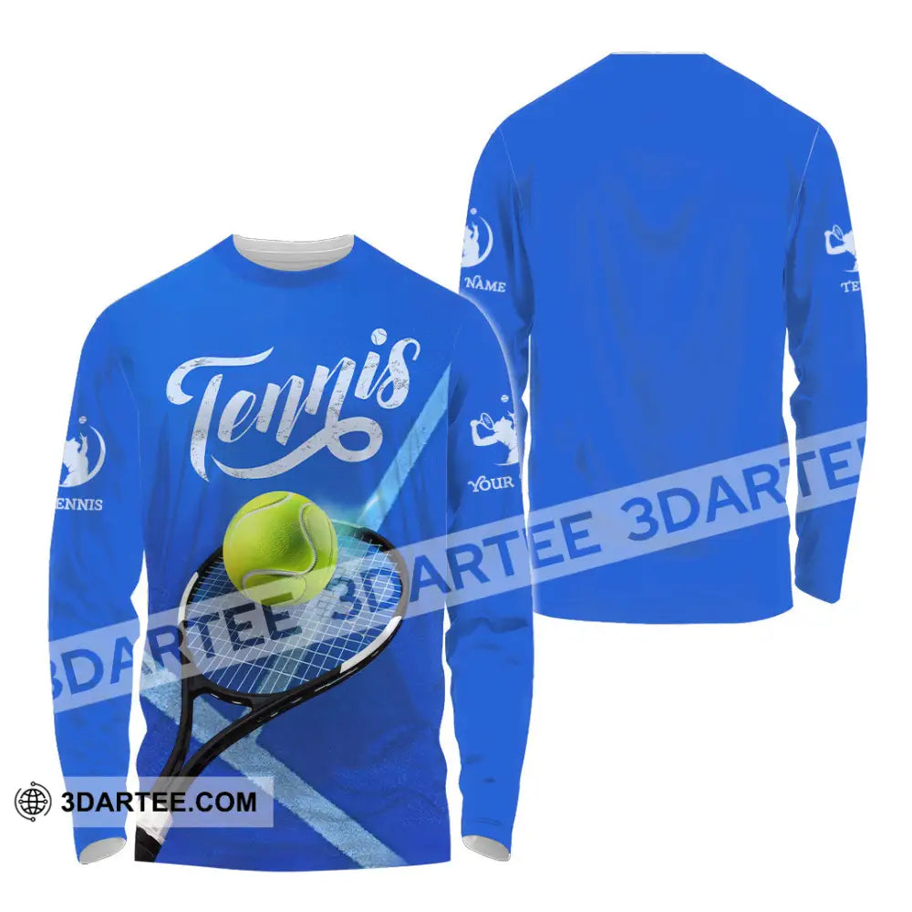 Unisex Shirt - Custom Tennis Shirt Long Sleeve Shirt / S T-shirt