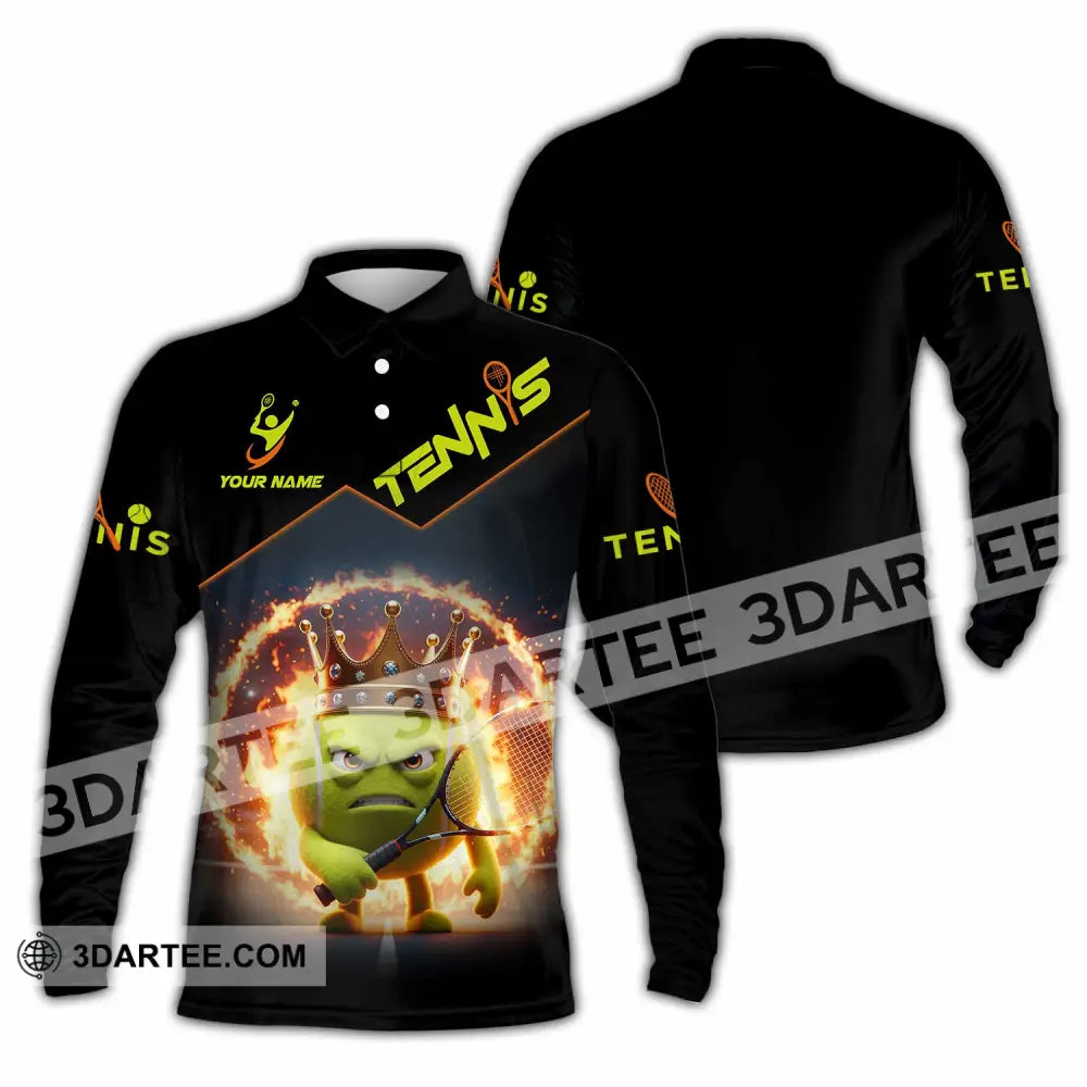 Unisex Shirt - Custom Tennis Sports Shirt Long Sleeve Polo / S T-shirt