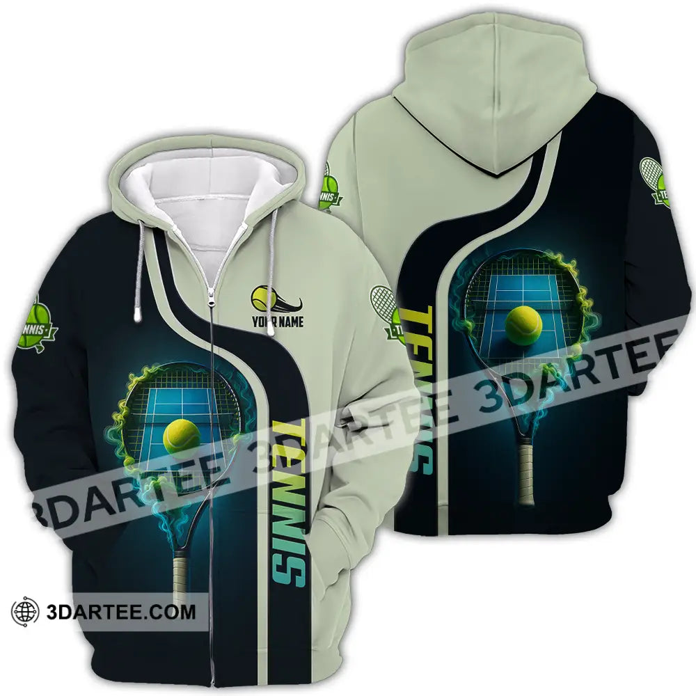 Unisex Shirt - Custom Tennis Shirt Zipper Hoodie / S T-shirt