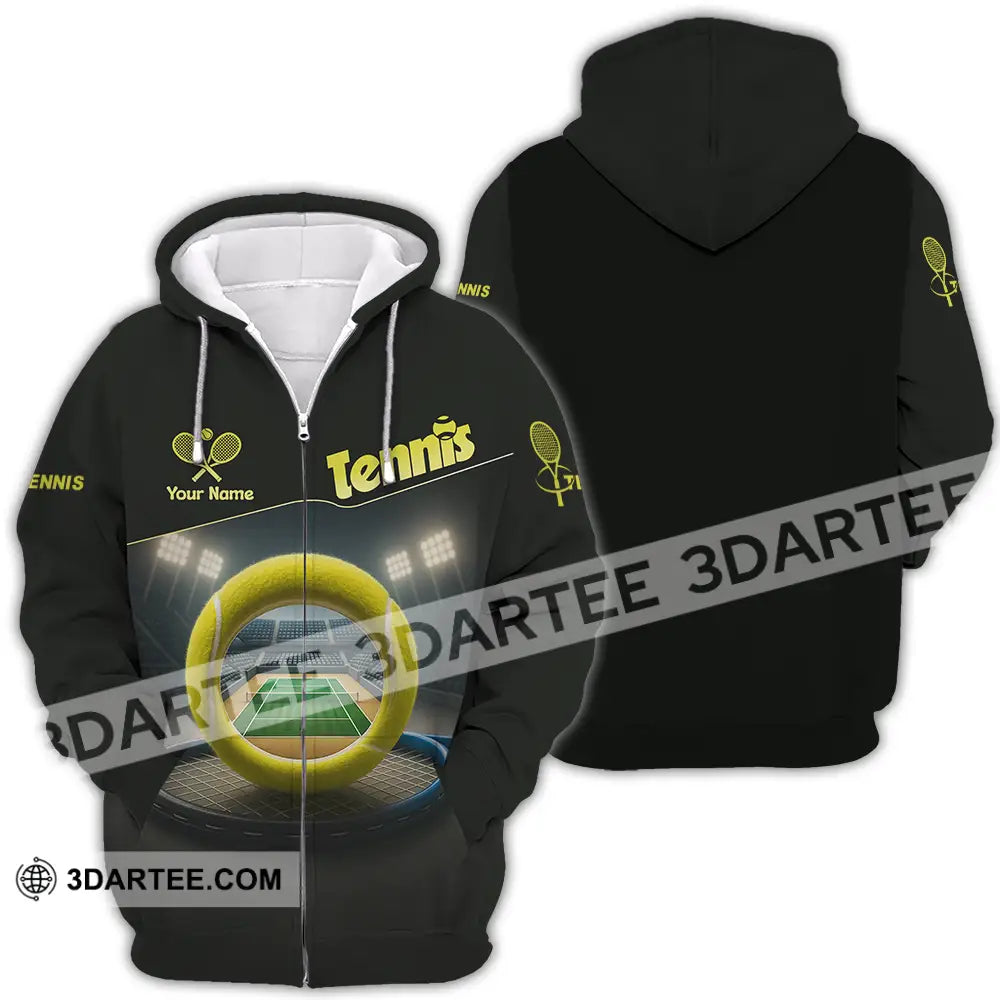 Unisex Shirt - Custom Tennis Shirt Zipper Hoodie / S T-shirt