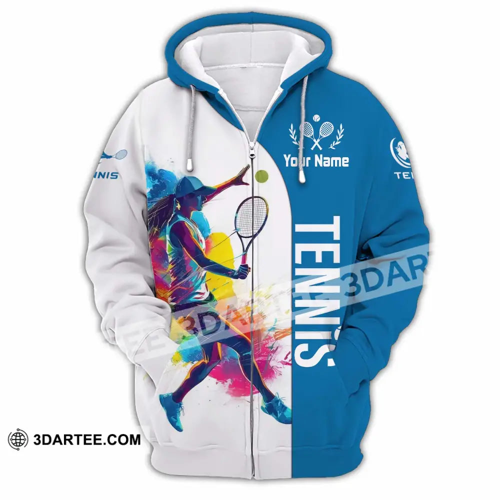 Unisex Shirt - Custom Tennis Shirt - Zipper Hoodie / S - T-shirt