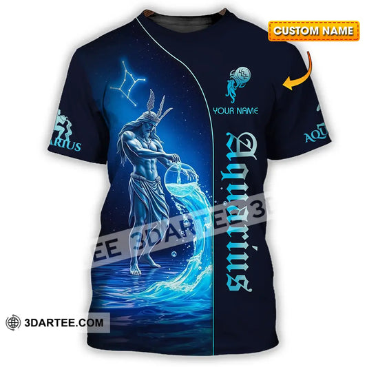 Unisex Shirt - Custom Text Aquarius T-Shirt