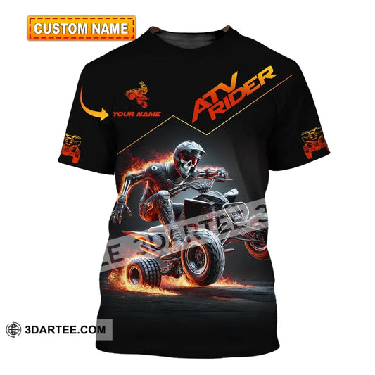 Unisex Shirt - Custom Text Atv Rider T-Shirt