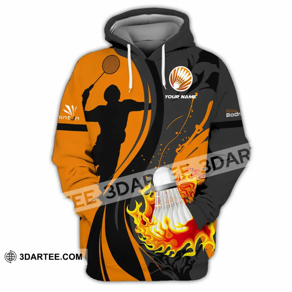 Unisex Shirt - Custom Text Shirt Badminton Shirt Hoodie / S T-shirt