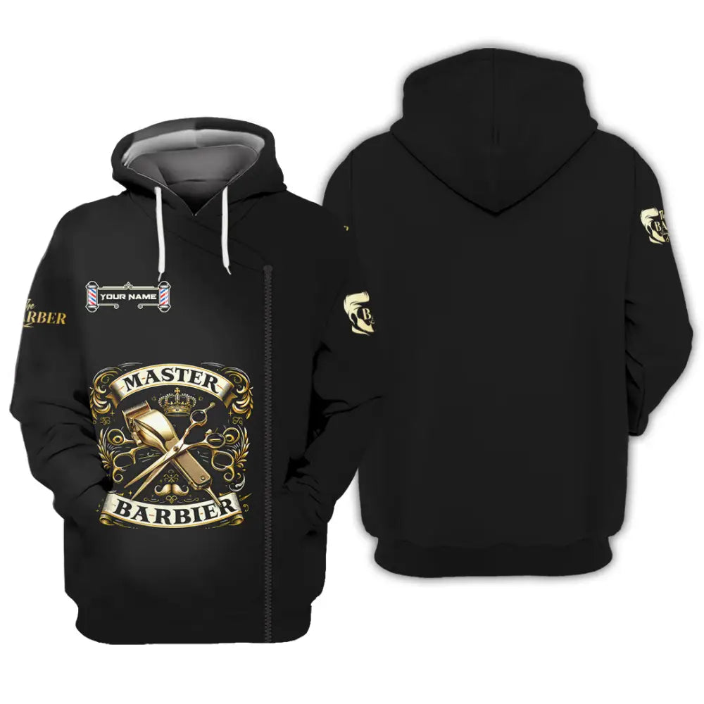 Unisex Shirt - Custom Text Shirt Barber Shirt Hoodie / S T-shirt