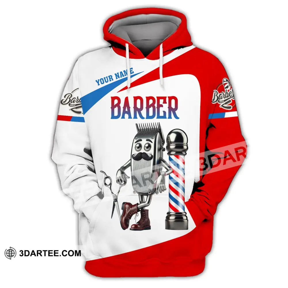 Unisex Shirt - Custom Text Barber Hoodie / S T-Shirt