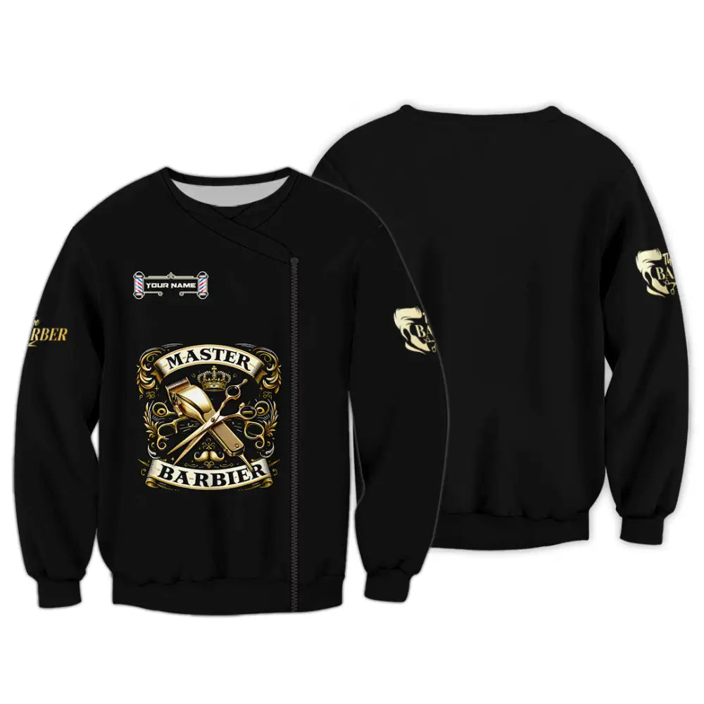 Unisex Shirt - Custom Text Shirt Barber Shirt Long Sleeve / S T-shirt