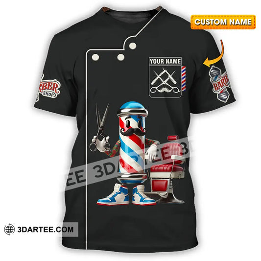Unisex Shirt - Custom Text Barber Shop T-Shirt