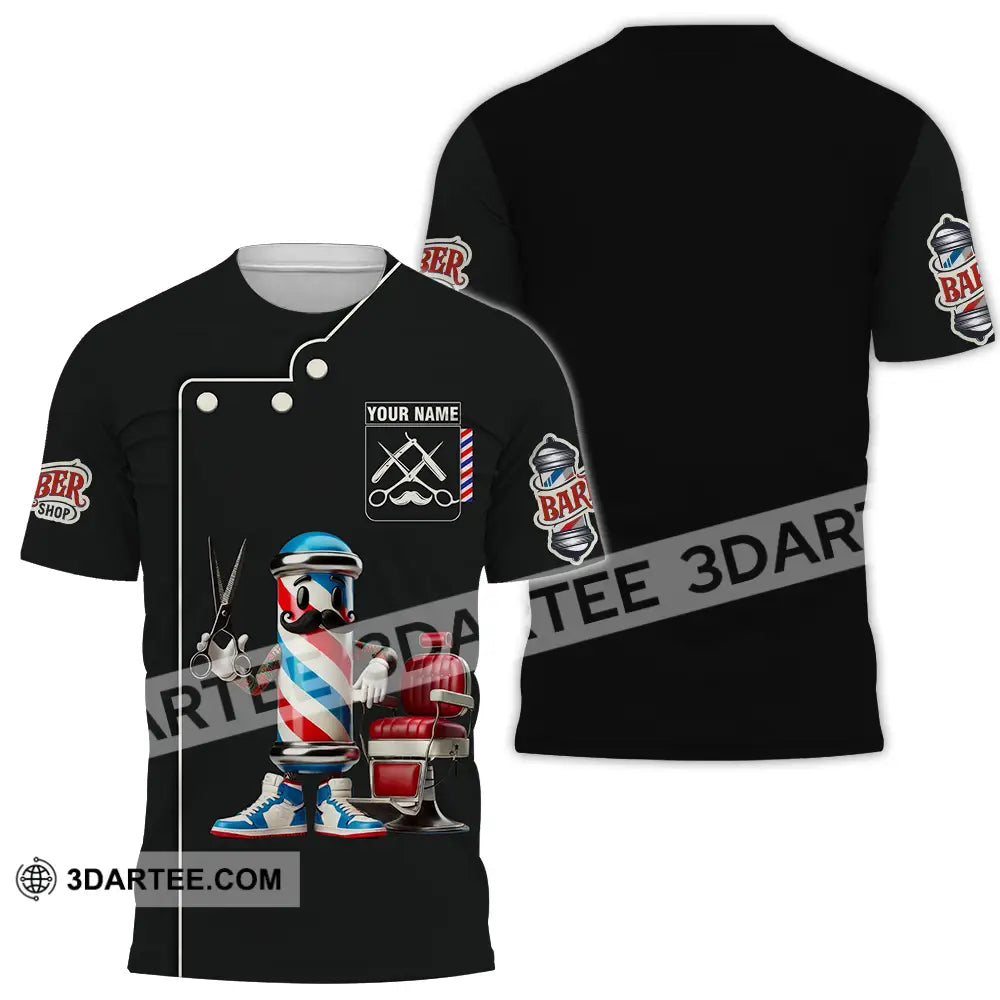 Unisex Shirt - Custom Text Barber Shop T-Shirt