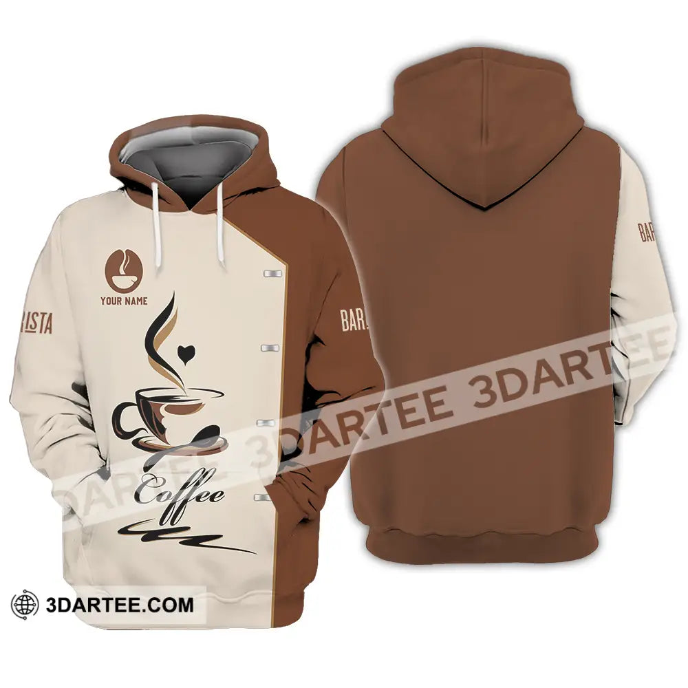 Unisex Shirt - Custom Text Shirt Barista Shirt Hoodie / S T-shirt
