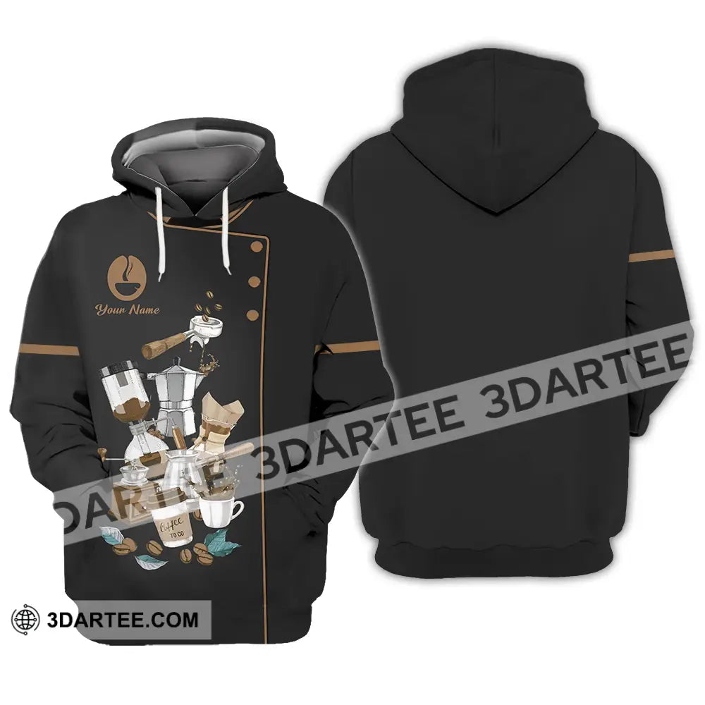 Unisex Shirt - Custom Text Shirt Barista Shirt Hoodie / S T-shirt