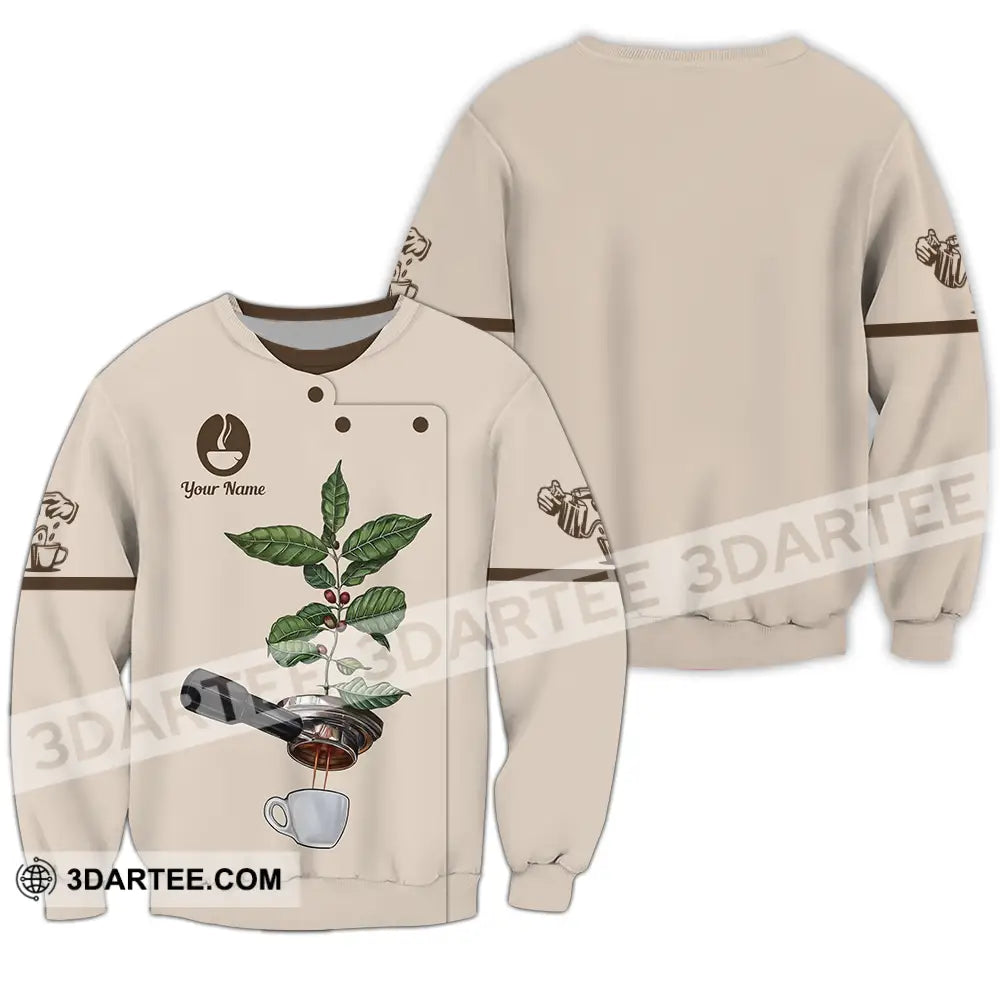 Unisex Shirt - Custom Text Shirt Barista Shirt Long Sleeve / S T-shirt