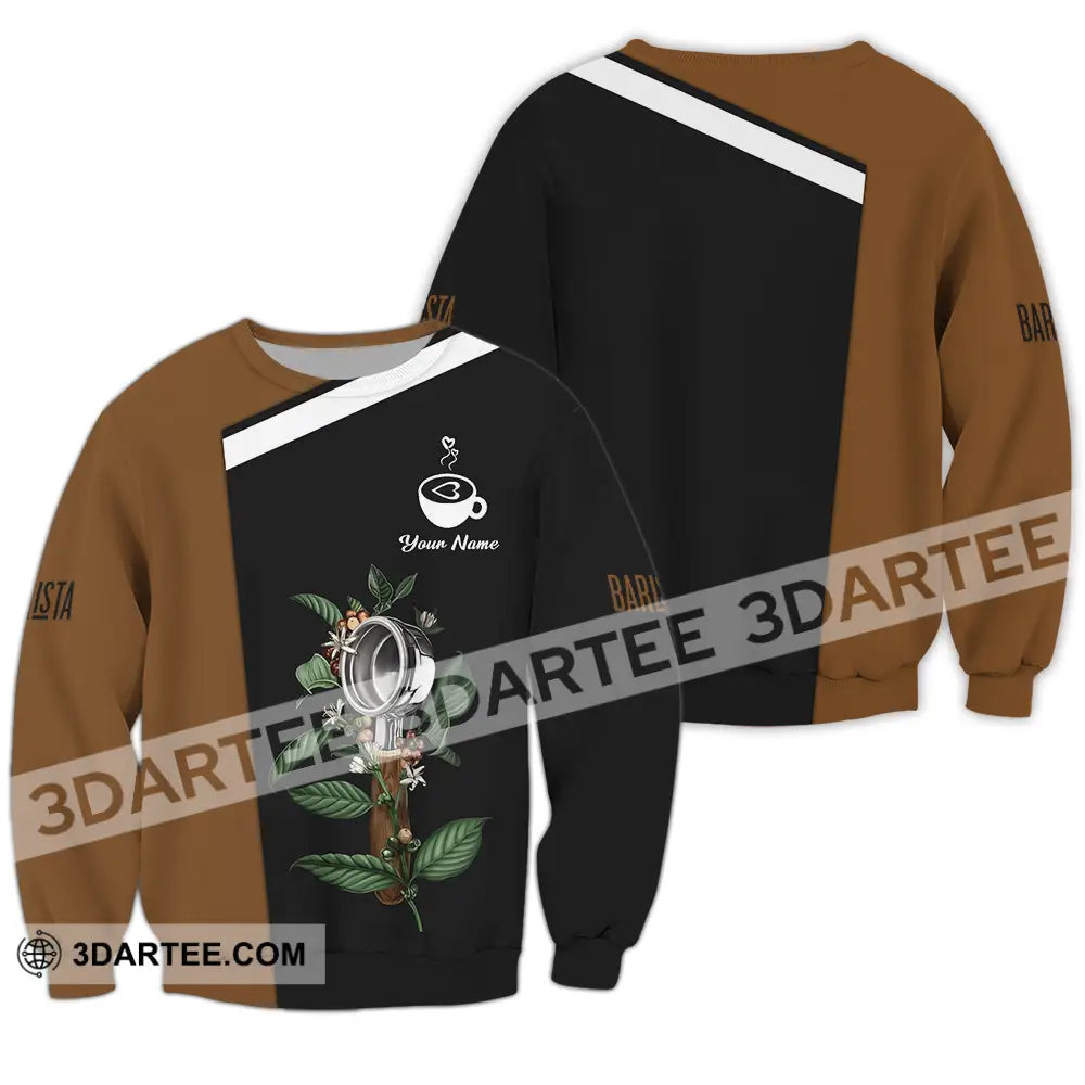 Unisex Shirt - Custom Text Shirt Barista Shirt Long Sleeve / S T-shirt