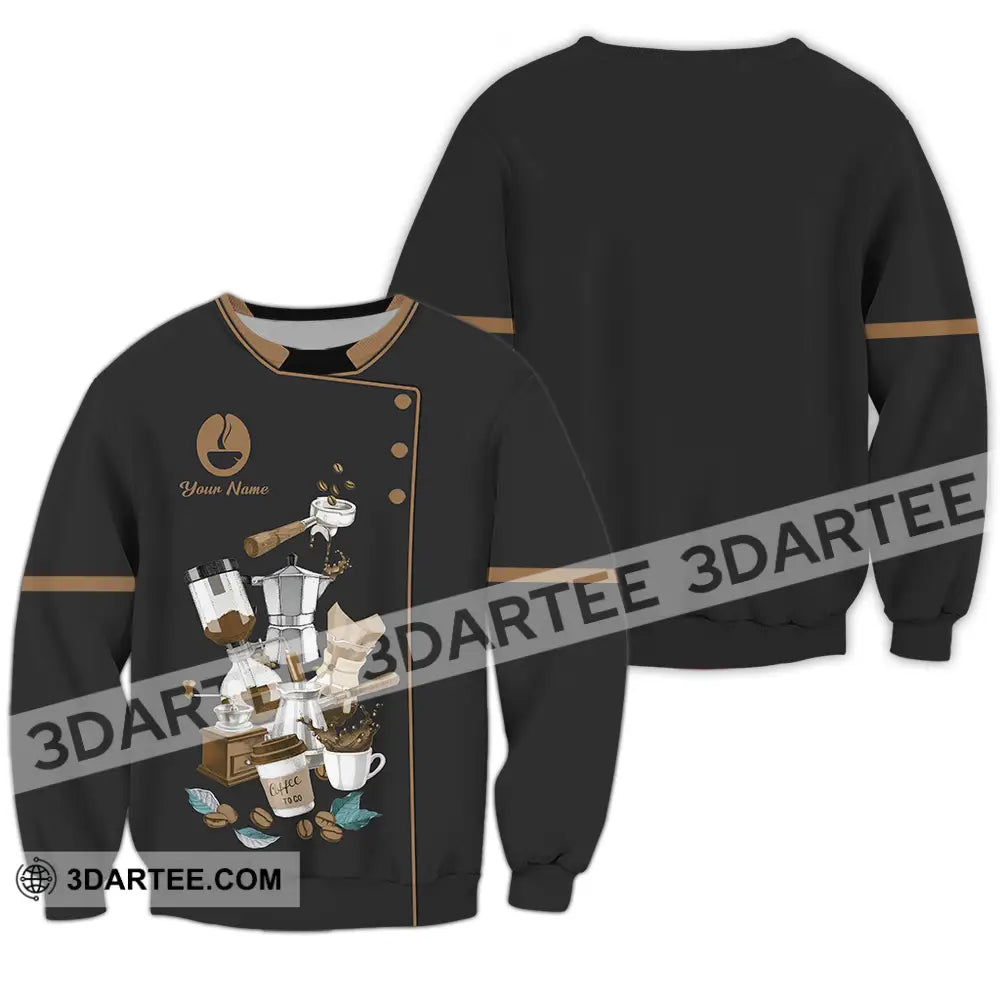 Unisex Shirt - Custom Text Shirt Barista Shirt Long Sleeve / S T-shirt