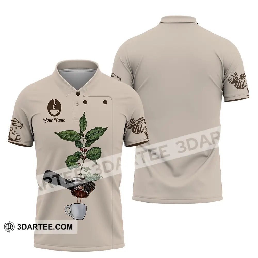 Unisex Shirt - Custom Text Shirt Barista Shirt Polo Shirt / S T-shirt