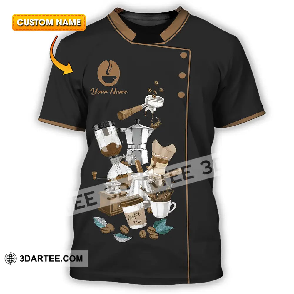 Unisex Shirt - Custom Text Shirt Barista Shirt T-shirt