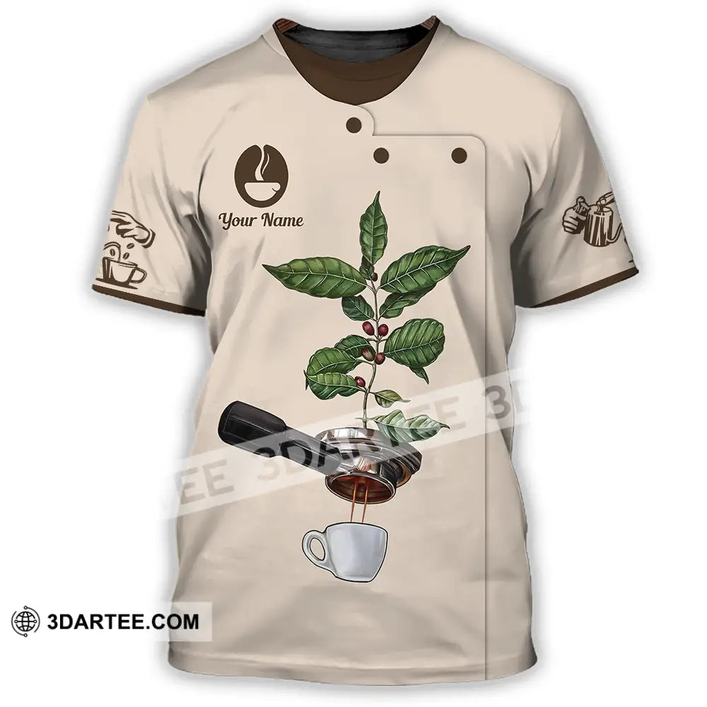 Unisex Shirt - Custom Text Shirt Barista Shirt T-Shirt / S T-shirt