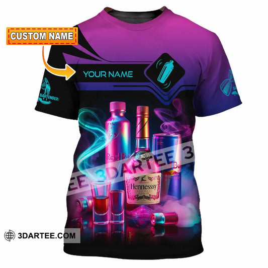 Unisex Shirt - Custom Text Shirt Bartender Shirt T-shirt