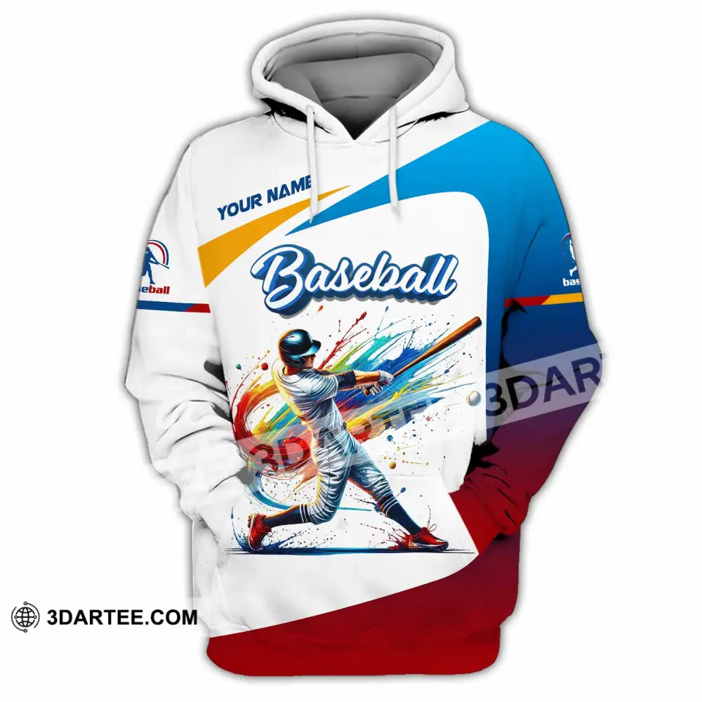 Unisex Shirt - Custom Text Baseball Hoodie / S T-Shirt