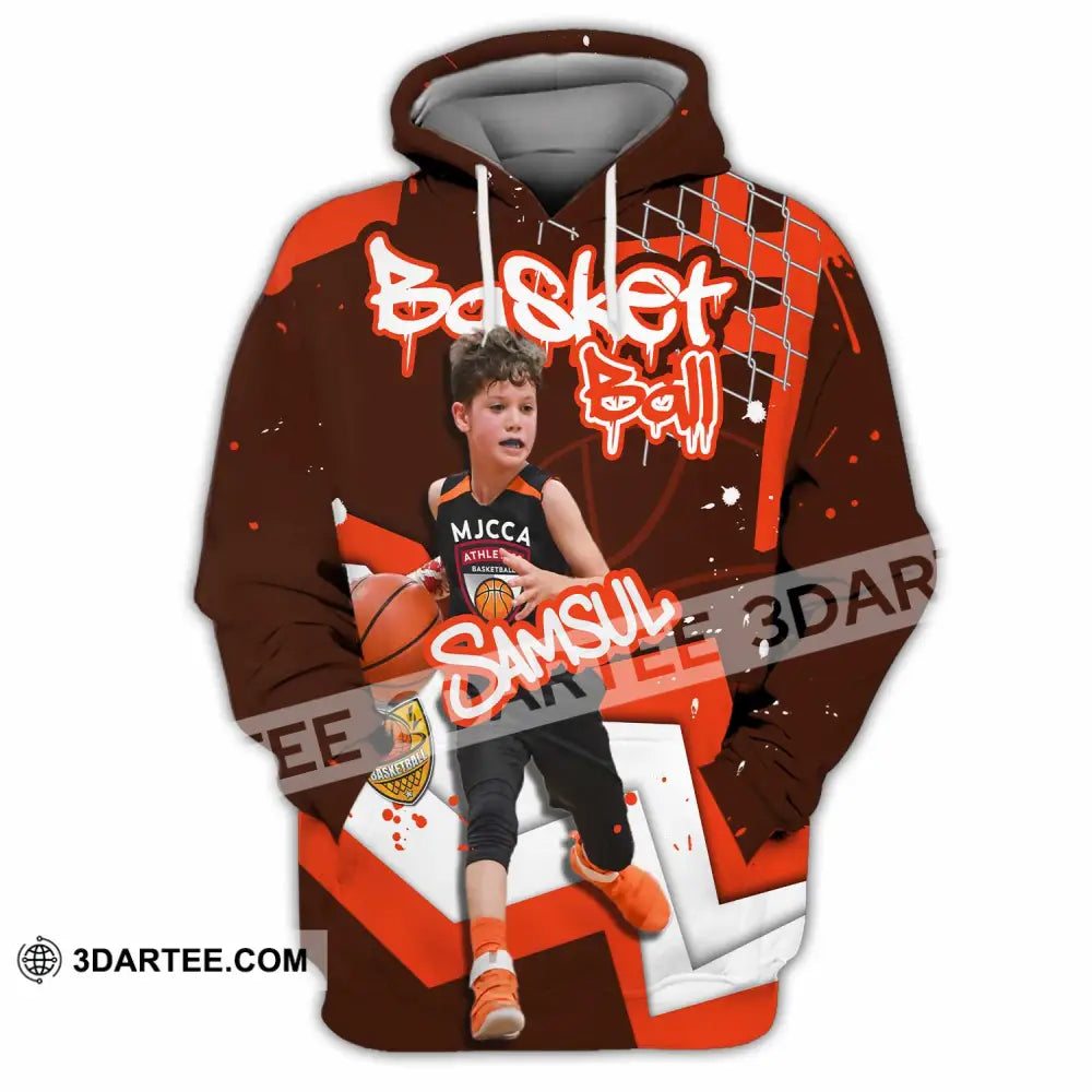 Unisex Shirt - Custom Text Shirt Basketball Shirt Hoodie / S T-shirt