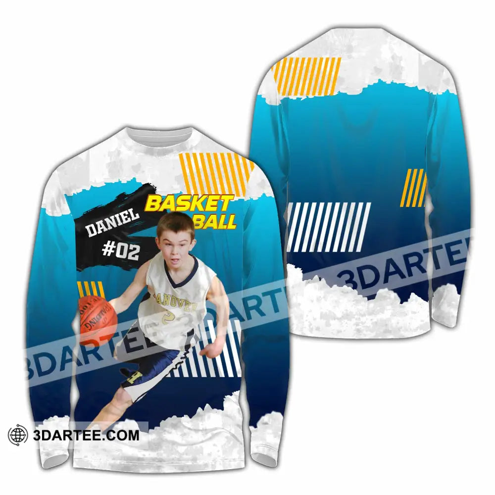 Unisex Shirt - Custom Text Shirt Basketball Shirt Long Sleeve Shirt / S T-shirt