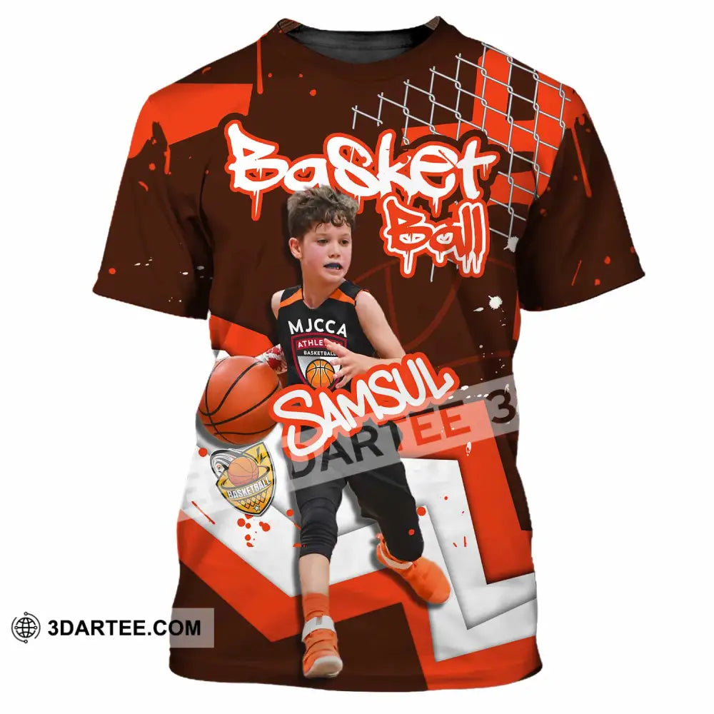Unisex Shirt - Custom Text Shirt Basketball Shirt T-Shirt / S T-shirt