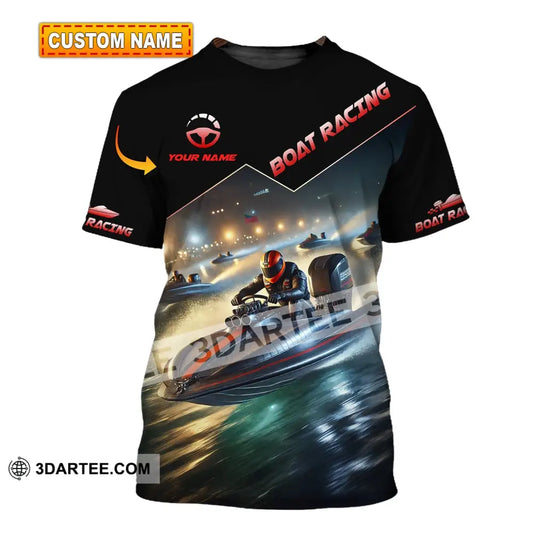 Unisex Shirt - Custom Text Boat Racing T-Shirt