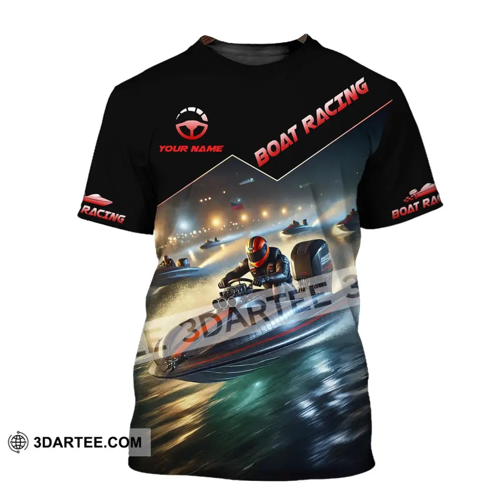 Unisex Shirt - Custom Text Boat Racing T-Shirt / S T-Shirt