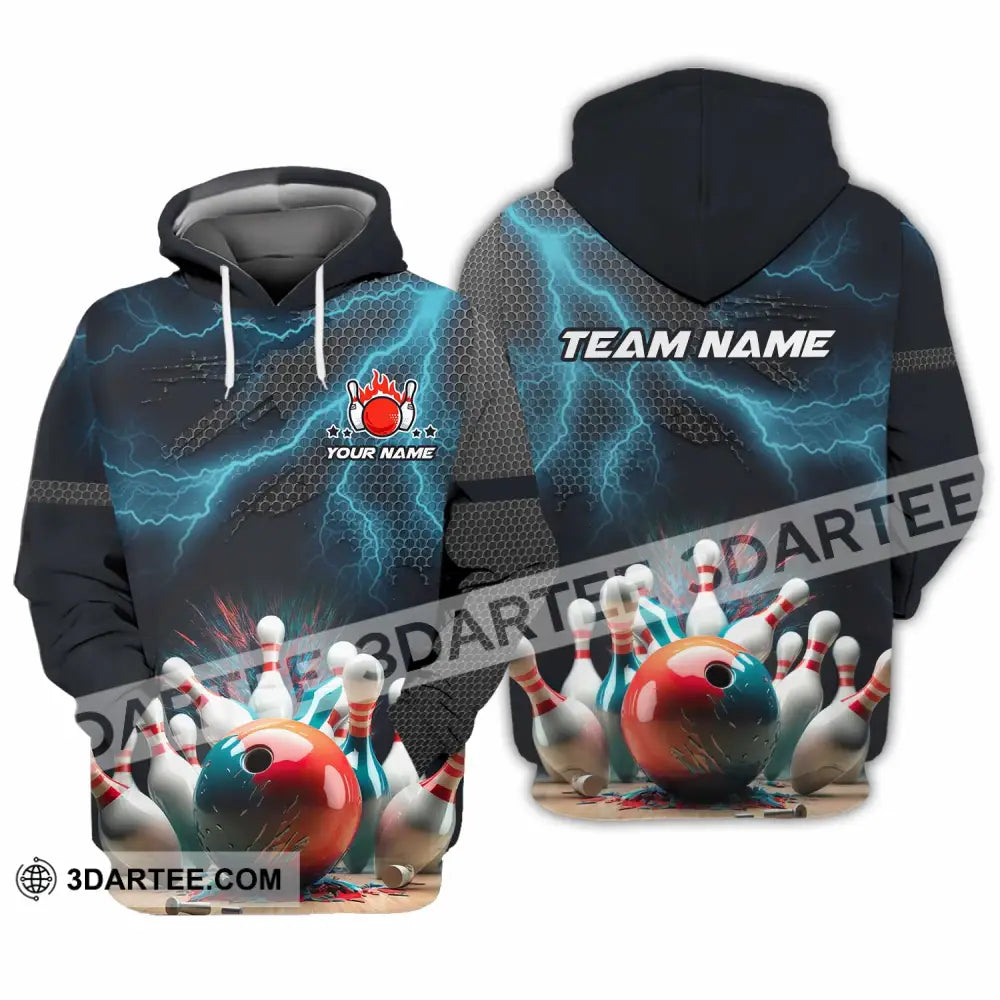 Unisex Shirt - Custom Text Shirt Bowling Shirt Hoodie / S T-shirt