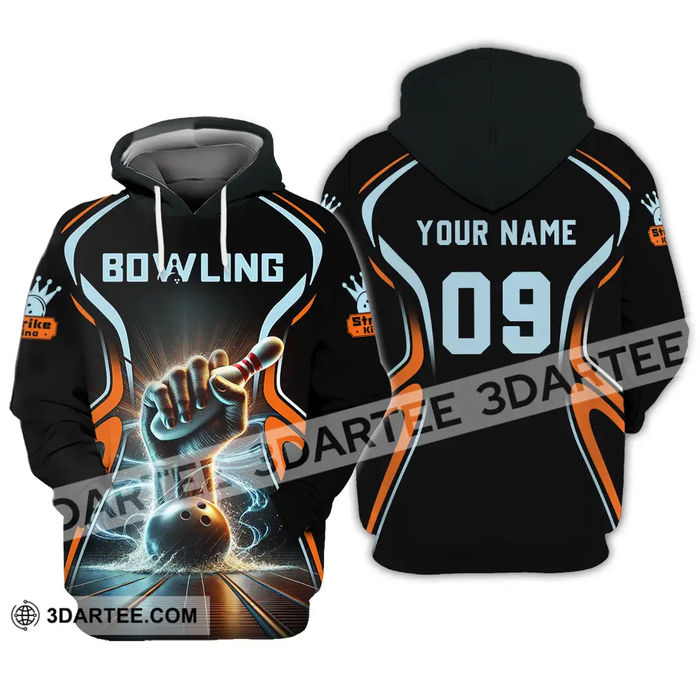 Unisex Shirt - Custom Text Bowling Hoodie / S T-Shirt