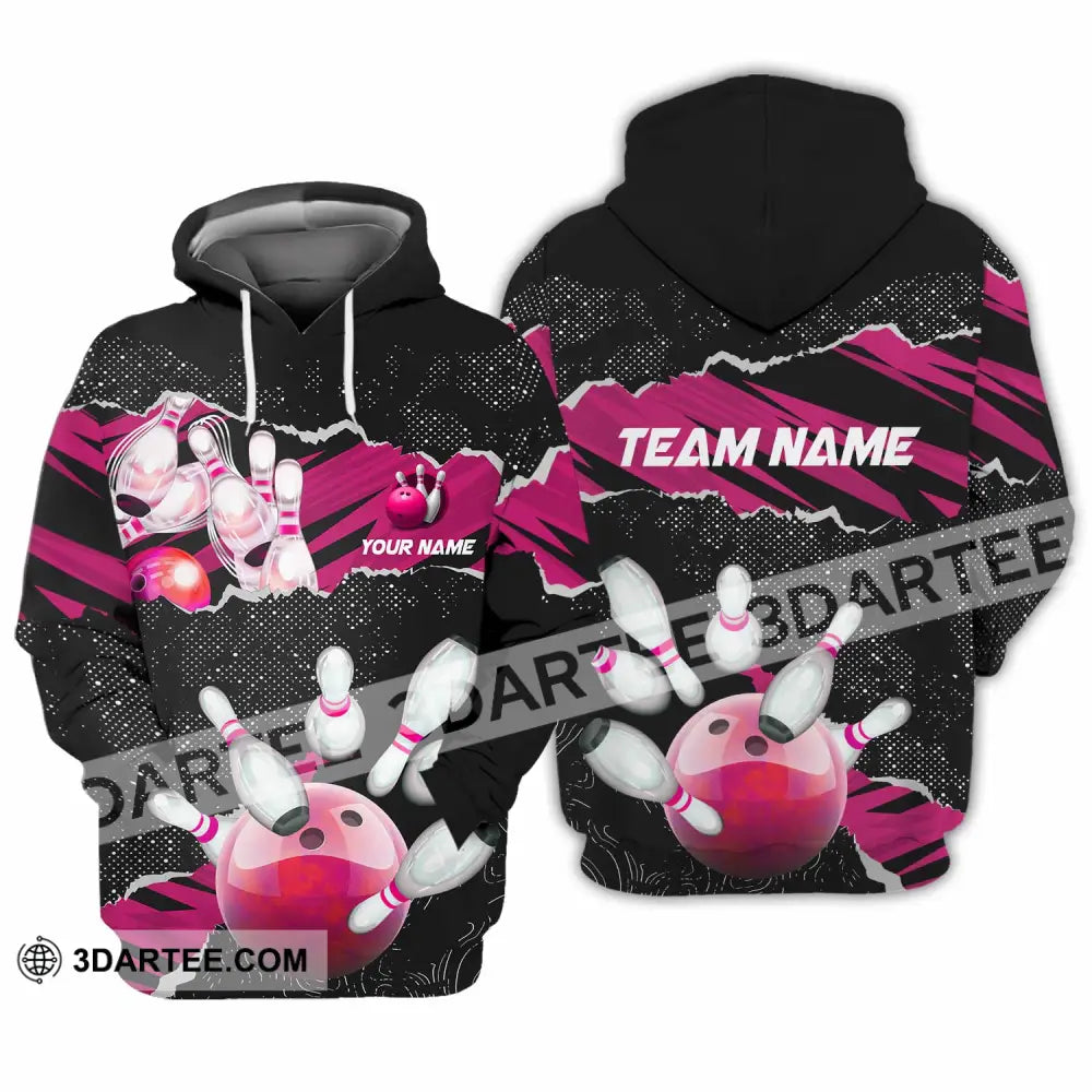 Unisex Shirt - Custom Text Shirt Bowling Shirt Hoodie / S T-shirt