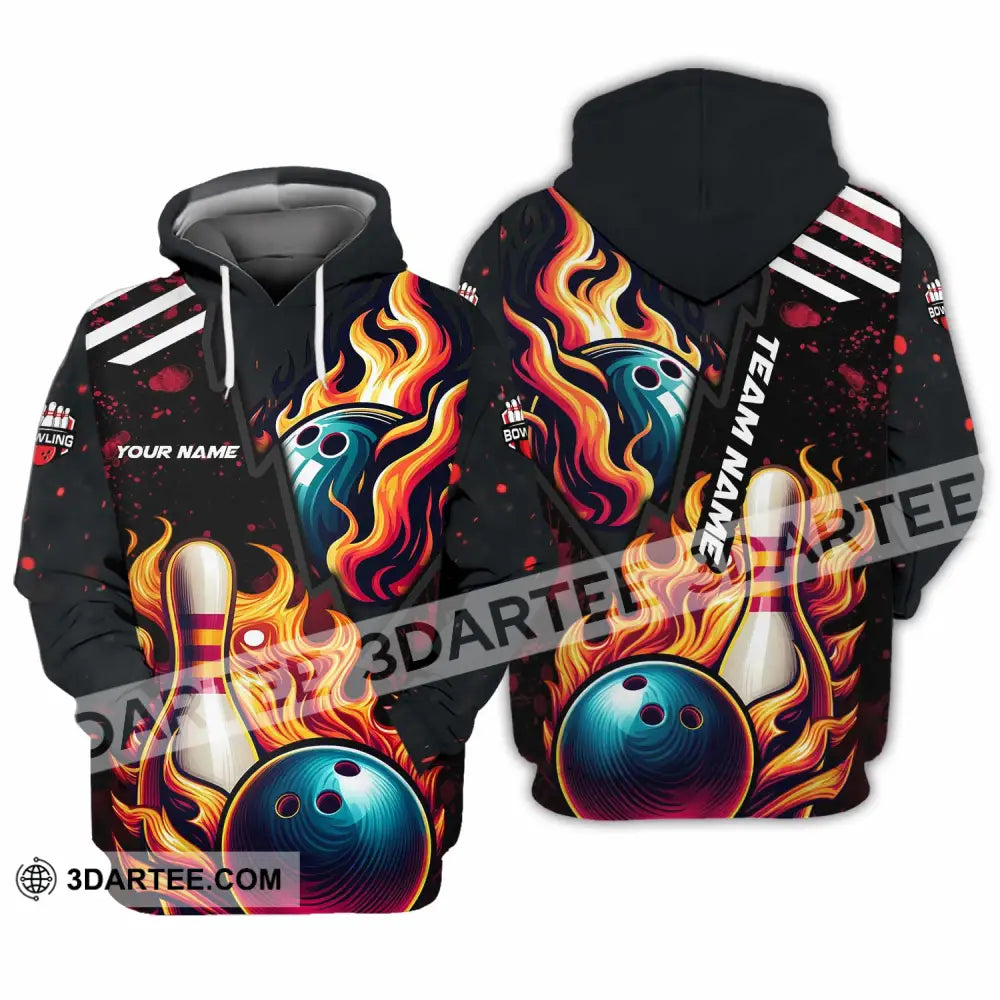 Unisex Shirt - Custom Text Shirt Bowling Shirt Hoodie / S T-shirt