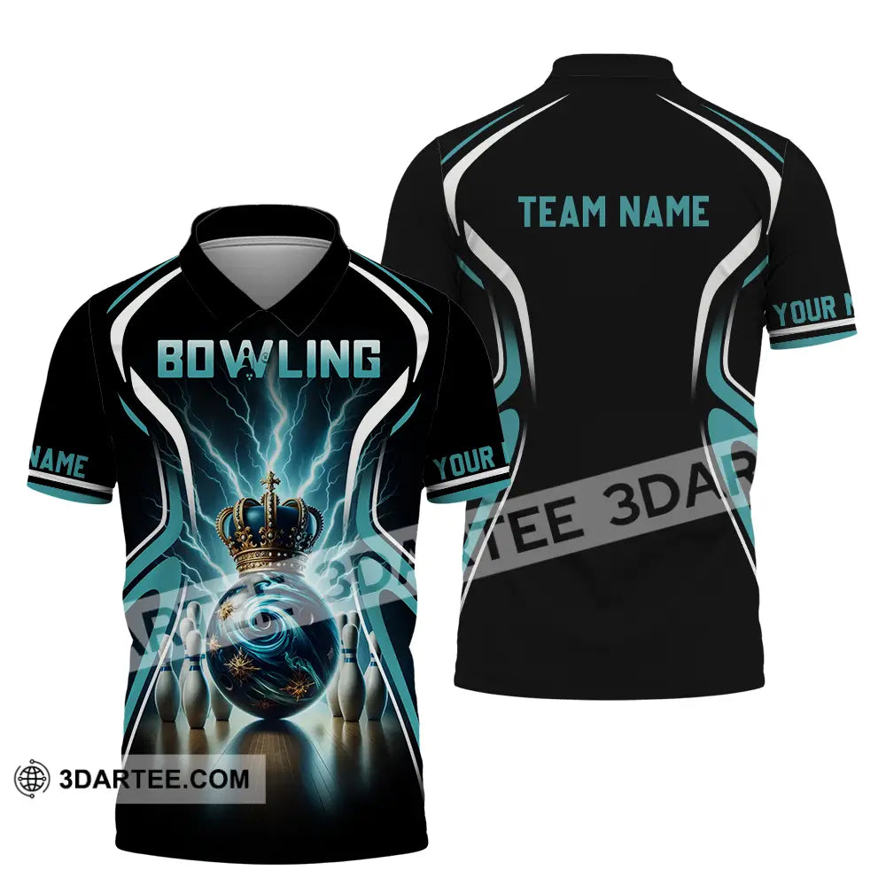 Unisex Shirt - Custom Text Shirt Bowling Shirt Polo Shirt / S T-shirt
