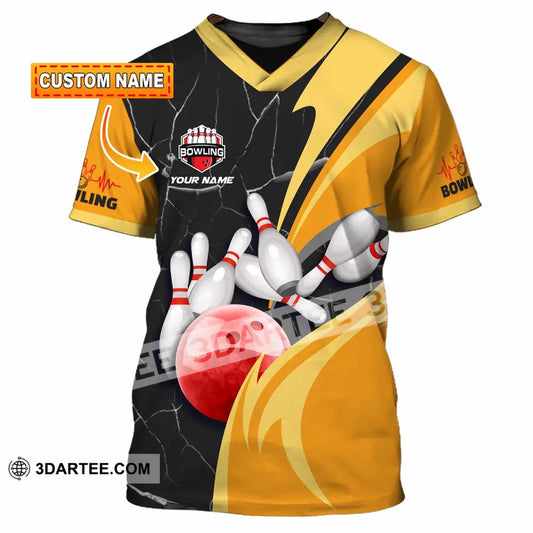 Unisex Shirt - Custom Text Shirt Bowling Shirt T-shirt