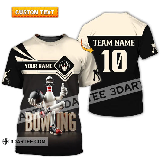 Unisex Shirt - Custom Text Bowling T-Shirt