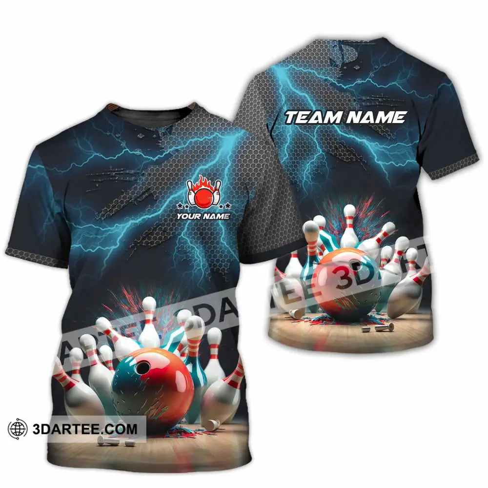 Unisex Shirt - Custom Text Shirt Bowling Shirt T-Shirt / S T-shirt