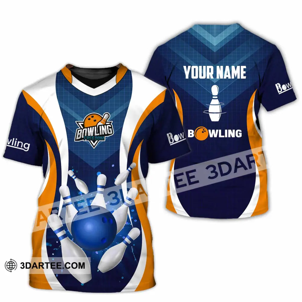 Unisex Shirt - Custom Text Shirt Bowling Shirt T-Shirt / S T-shirt
