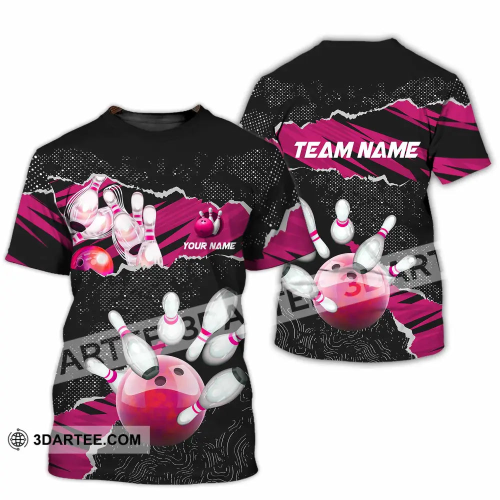 Unisex Shirt - Custom Text Shirt Bowling Shirt T-Shirt / S T-shirt