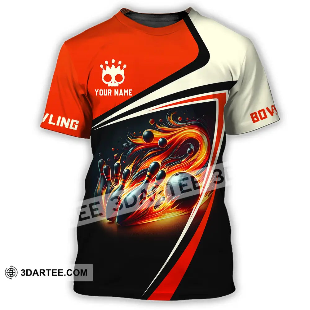 Unisex Shirt - Custom Text Shirt Bowling Shirt T-Shirt / S T-shirt