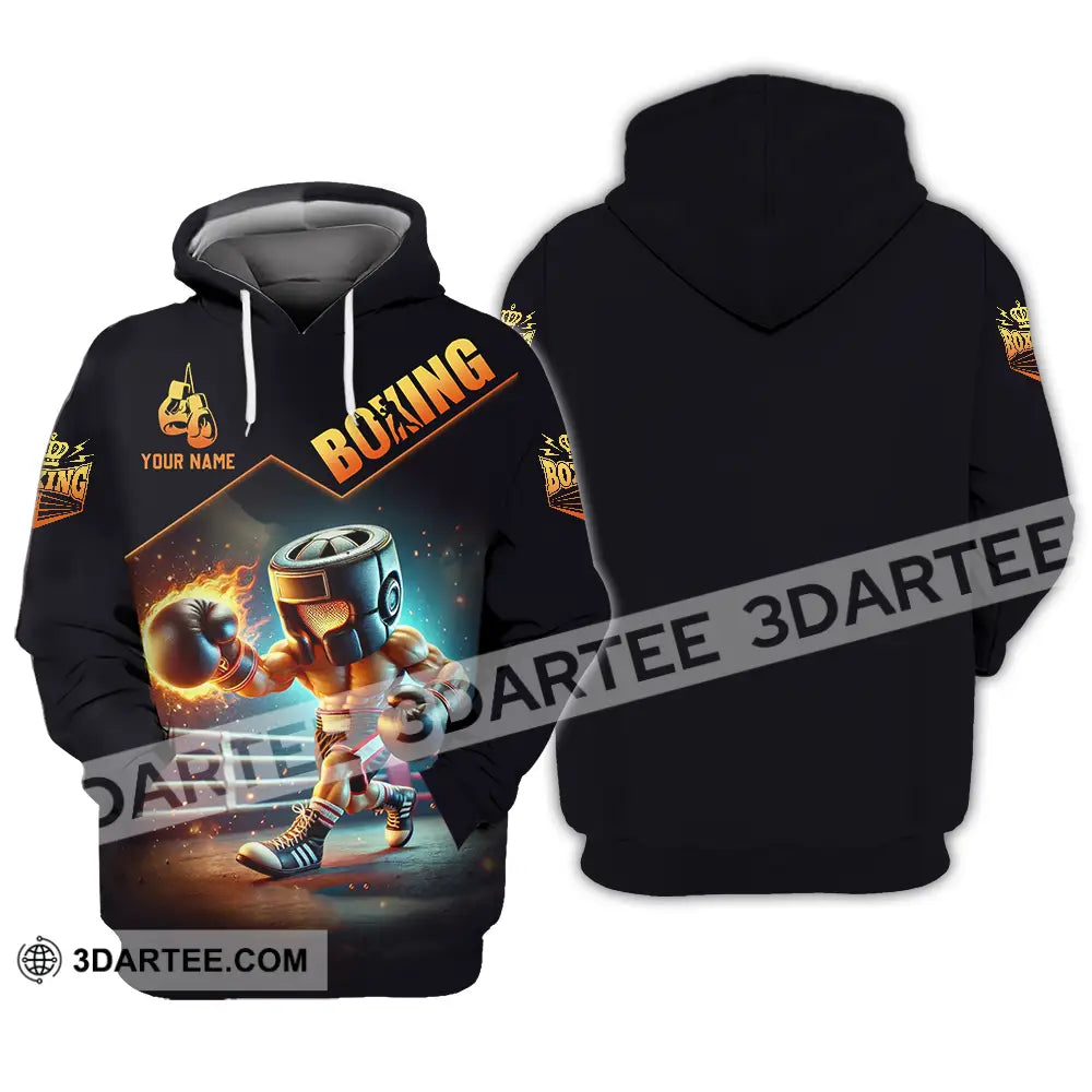Unisex Shirt - Custom Text Boxing Hoodie / S T-Shirt