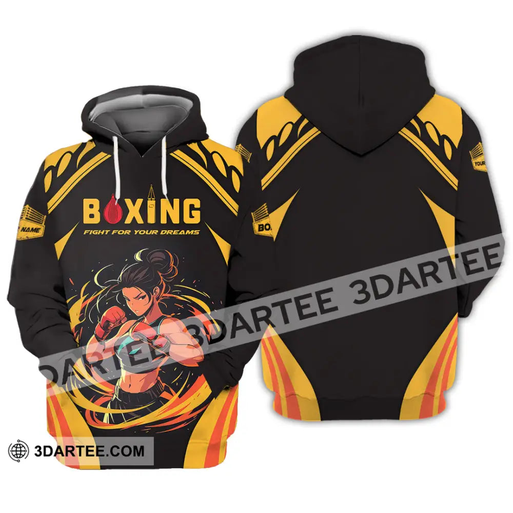 Unisex Shirt - Custom Text Boxing Hoodie / S T-Shirt