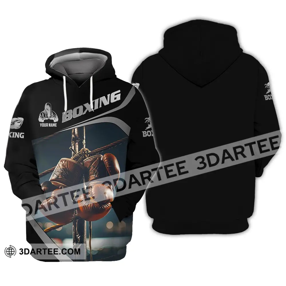 Unisex Shirt - Custom Text Boxing Hoodie / S T-Shirt
