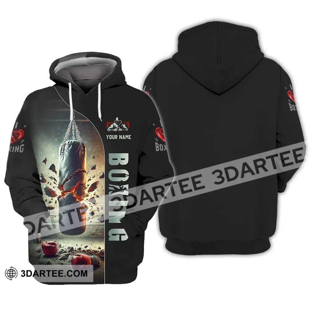 Unisex Shirt - Custom Text Boxing Hoodie / S T-Shirt